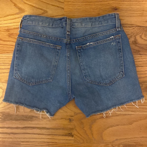 $11 CLEARANCE - Rag & Bone Dre Boyfriend Denim Cutoffs - Picture 4 of 14